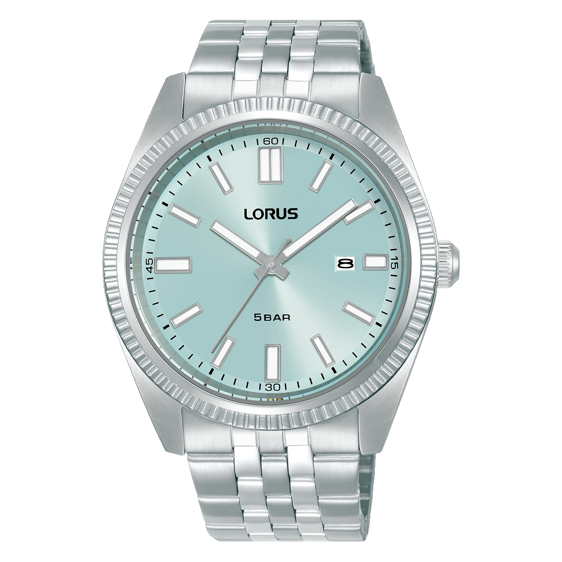 Lorus Gents Classic Light Blue Dial Stainless Steel Watch