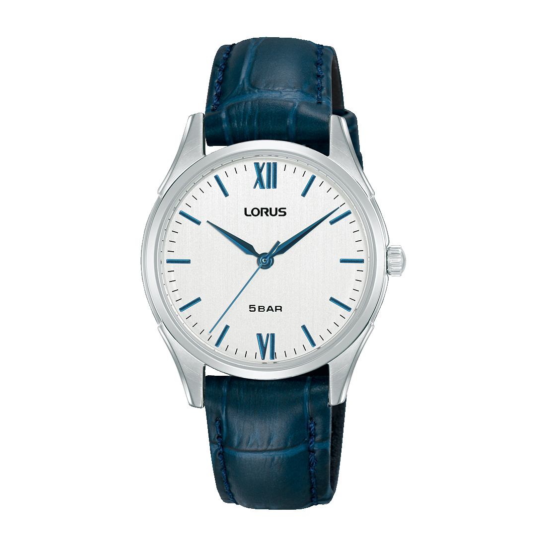 Lorus Blue Leather Strap Ladies Watch
