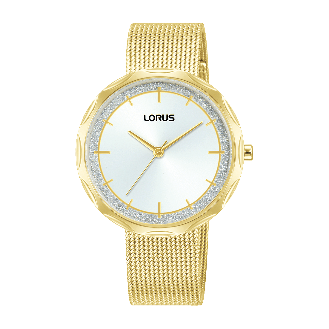 Lorus Women's Gold Tone Mesh Bracelet Watch