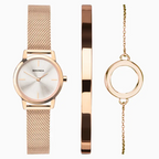 Sekonda - Day to Night Watch & Bracelet Gift Set (Rose Gold Coloured)