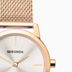 Sekonda - Day to Night Watch & Bracelet Gift Set (Rose Gold Coloured)