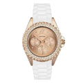 Sekonda - Rose Tone White Silicone Strap Watch