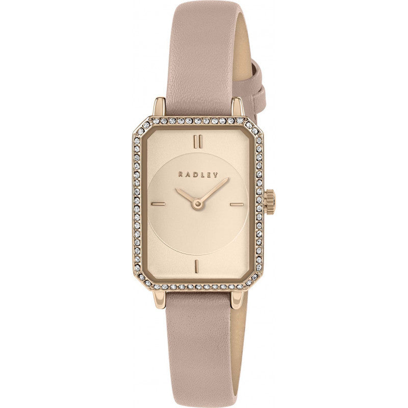 RADLEY - Rose Gold Plated Leather Strap Watch