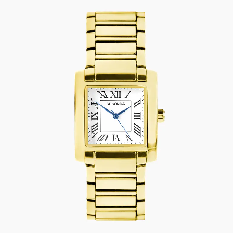 Sekonda - Classic Montreal Men's Watch - Gold Alloy Case & Bracelet with White Dial - 30244