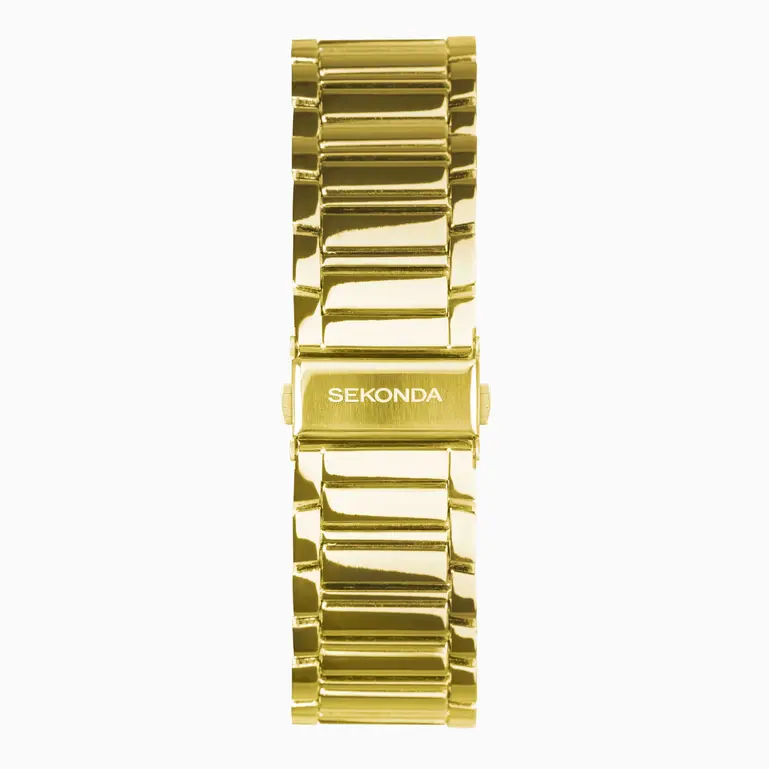 Sekonda - Classic Montreal Men's Watch - Gold Alloy Case & Bracelet with White Dial - 30244