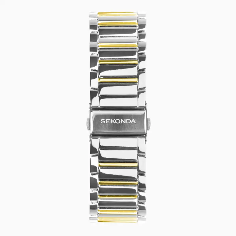 Sekonda - Classic Montreal Men's Watch -  Two Tone Alloy Case & Bracelet with White Dial- 30245
