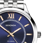 Sekonda - Men’s Watch with Silver Strap & Blue Dial - 1197
