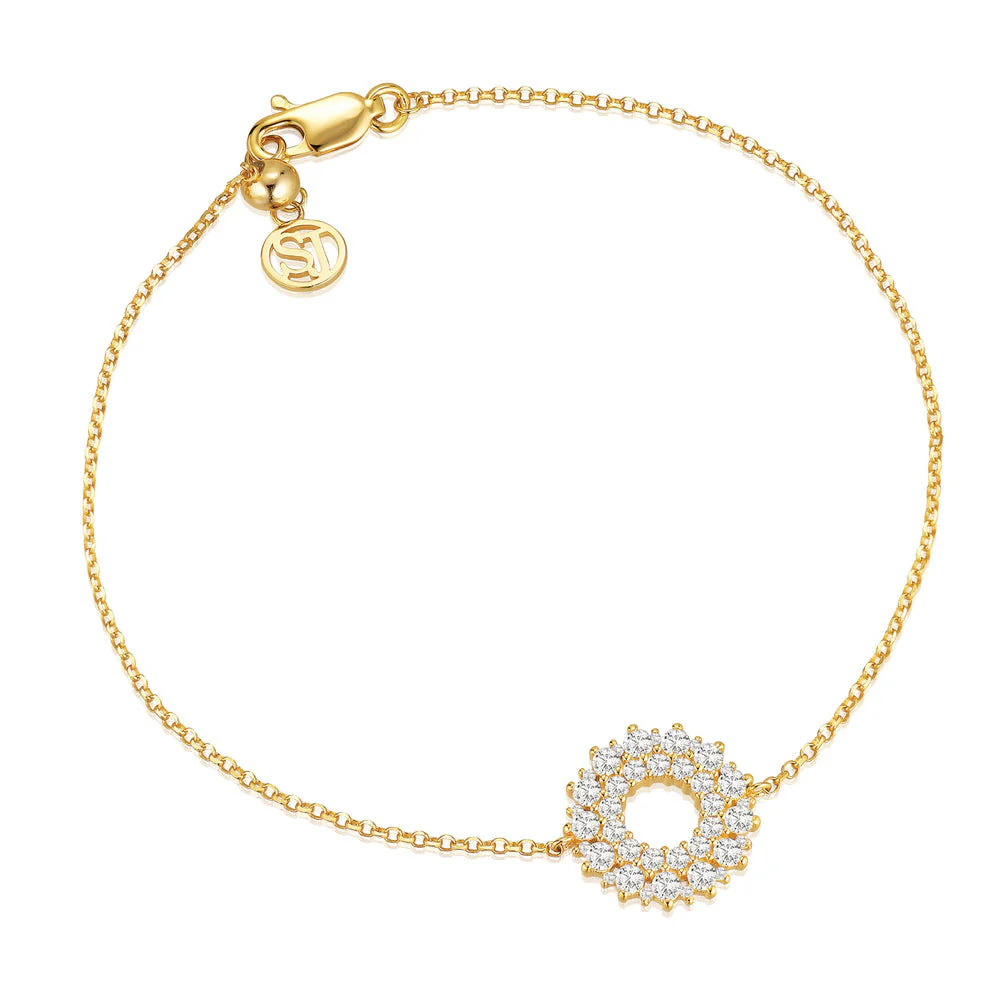 Sif Jakobs - Livigno 18K Gold Plated Bracelet with Cubic Zirconias