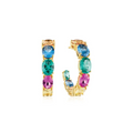 Sif Jakobs - Ellise Creolo 18K Gold Plated Hoops with Zirconia - 17952