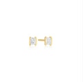 Sif Jakobs -  Roccanova Piccolo gold plated stud earrings with white zirconia