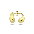 9ct Yellow Gold 3d Teardrop Stud Earrings