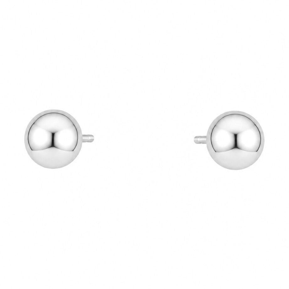 9ct White gold 3mm Ball Stud earrings