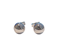 9ct White gold 6mm Ball Stud Earrings