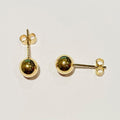 9ct Yellow gold 6mm Ball Stud Earrings