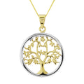 9ct Yellow & White gold Tree Of Life Pendant