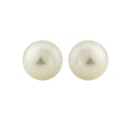 9ct Yellow Gold Fresh Water White Pearl Stud Earrings