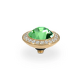 Qudo - Tondo Deluxe Top 13mm Gold & Peridot