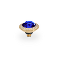 Qudo - Tondo Deluxe Top 9mm Gold & Recreated Dark Sapphire