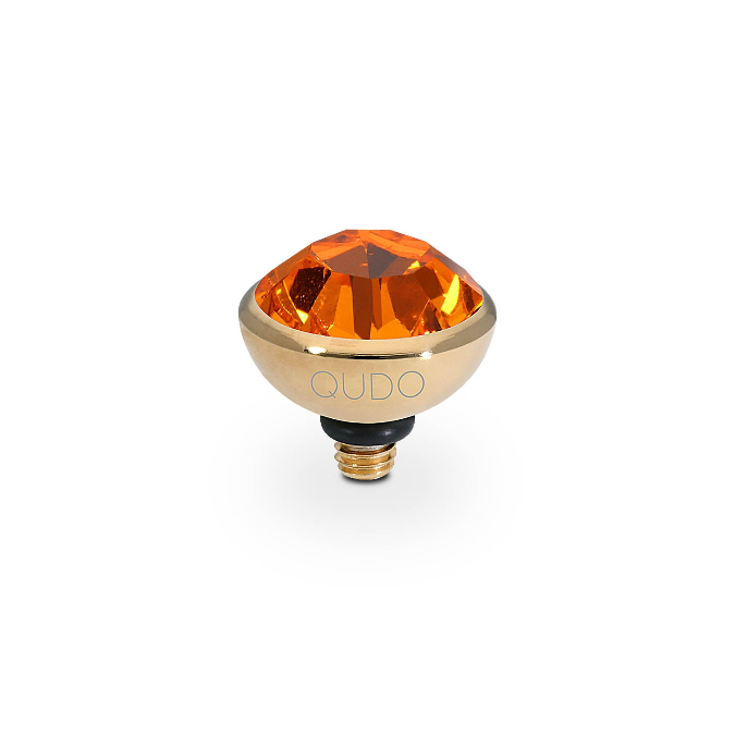Qudo - Bottone Top 10mm Gold & Sun