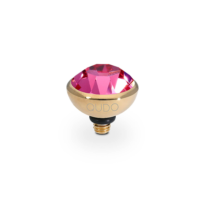 Qudo - Bottone Top 10mm Gold & Rose