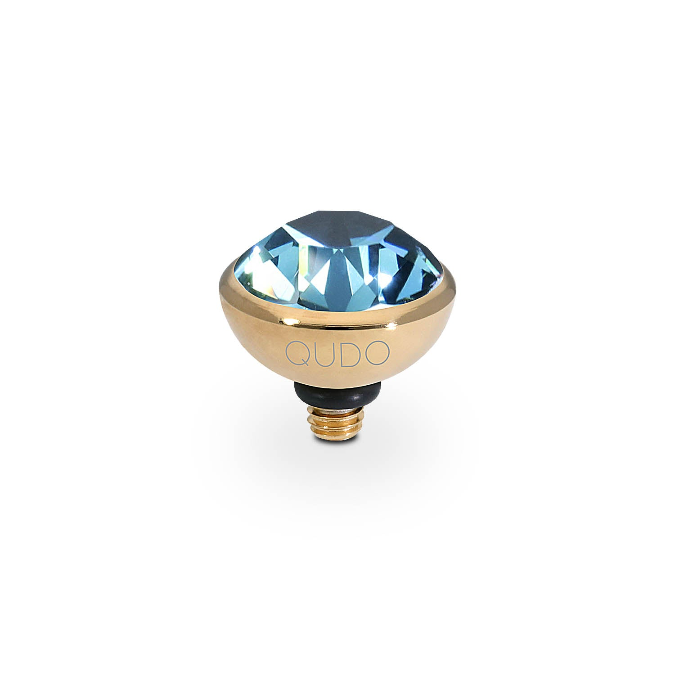 Qudo - Bottone Top 10mm Gold & Montana