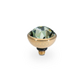 Qudo - Bottone Top 10mm Gold & Black Diamond