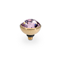 Qudo - Bottone Top 10mm Gold & Light Amethyst