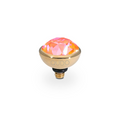 Qudo - Bottone Top 10mm Gold & Orange Glow Delite