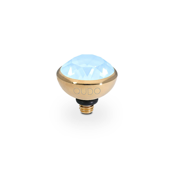 Qudo - Bottone Top 10mm Gold & Sky Ignite