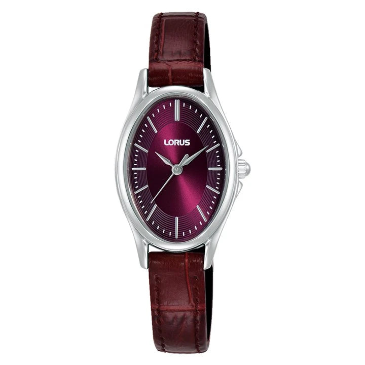 Lorus RRX89JX9 Red Dial & Leather ‘Timeless Sophistication’ Ladies Watch