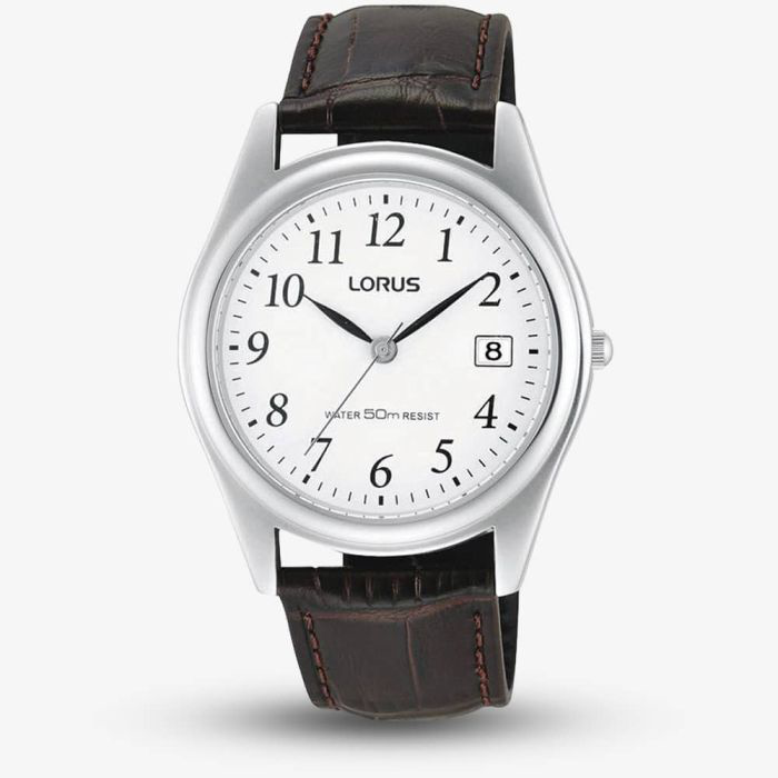 Lorus RS965BX9 Dark Brown Leather Strap Gents Watch