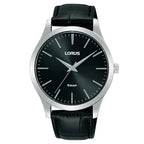 Lorus RS993DX9 Black Colour Fade Dial Leather Strap Gents Watch