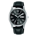 Lorus RXN79DX9 Men’s Black Leather 24/7 Field watch