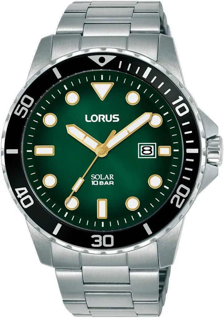 Lorus RX305BX9 Solar Green ‘Solar Harmony’ Men’s Watch
