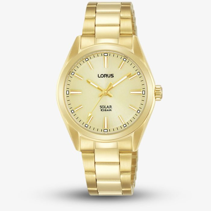 Lorus RY508AX9 Solar Gold tone ‘Practical Elegance’ Ladies Watch