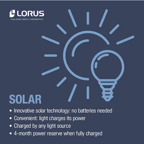 Lorus RZ505AX9 Gents Green Solar Chronograph Watch