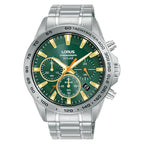 Lorus RZ505AX9 Gents Green Solar Chronograph Watch