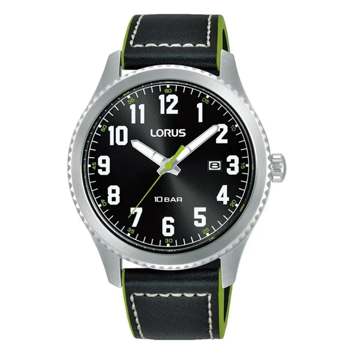 Lorus RH985RX9 Men’s Green Detail Black Sunray Watch