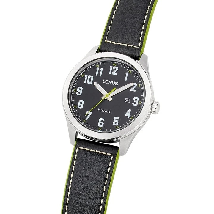 Lorus RH985RX9 Men’s Green Detail Black Sunray Watch
