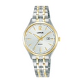Lorus RJ202CX9 Clear-cut Classic Silver Sunray Two-Tone Ladies Watch