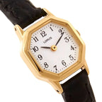 Lorus RJ472BX9 Lorus Elegant White & Gold Coloured Octagonal Ladies Watch