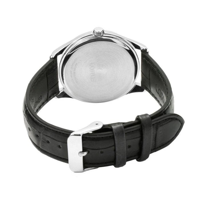 Lorus RJ647AX9 Black Leather Strap Men’s Watch