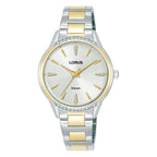 Lorus RG256YX9 White Silver Colour Dial Two Tone ‘Shimmer’ Ladies Watch