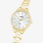 Lorus RG258YX9 Lorus White Silver Colour Dial Gold Tone ‘Shimmer’ Ladies Watch