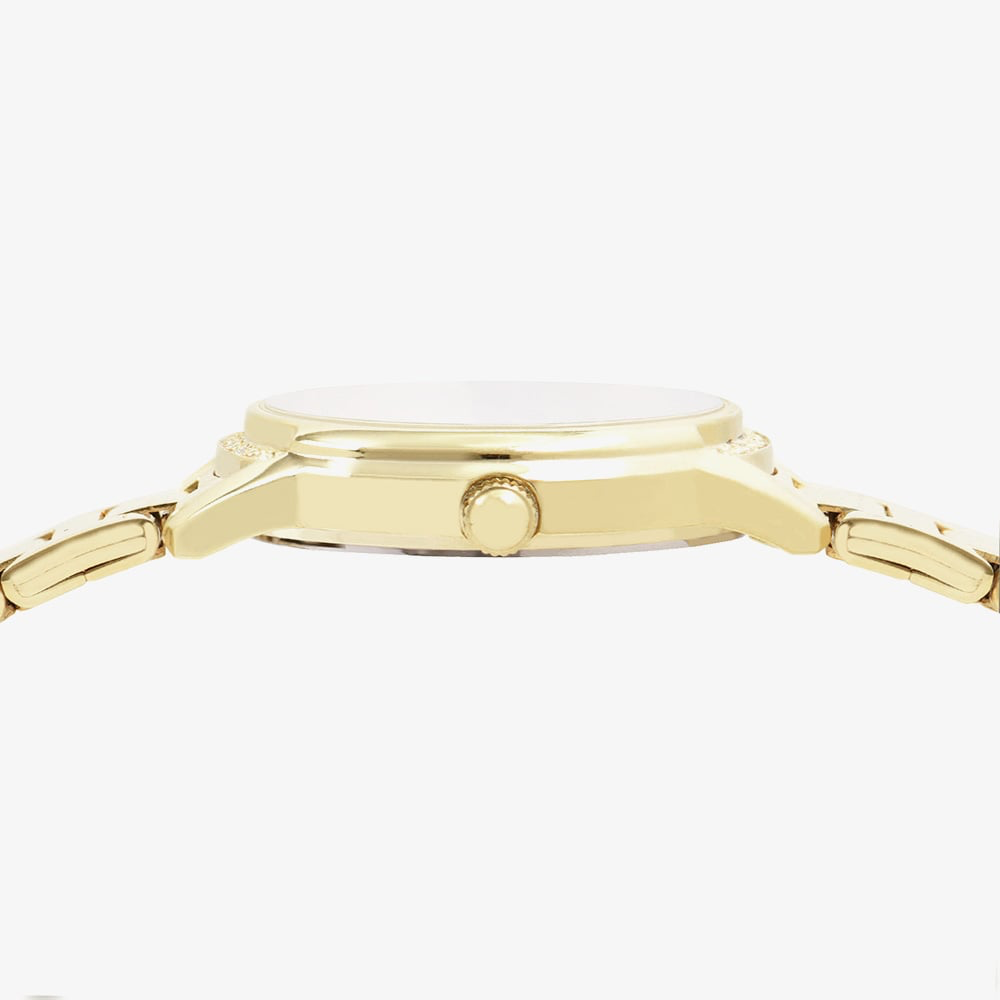 Lorus RG258YX9 Lorus White Silver Colour Dial Gold Tone ‘Shimmer’ Ladies Watch