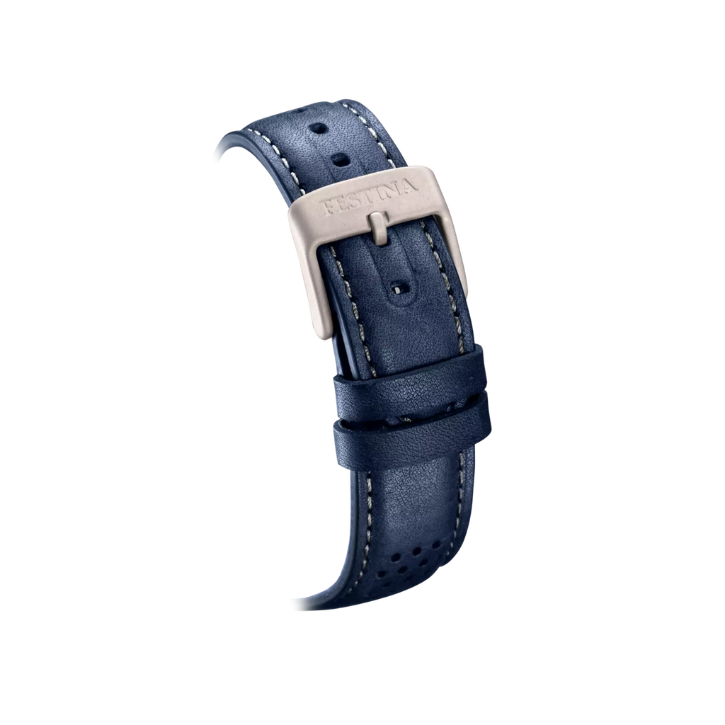 Festina F20699/2 Blue Titanium Men’s Watch with blue leather strap