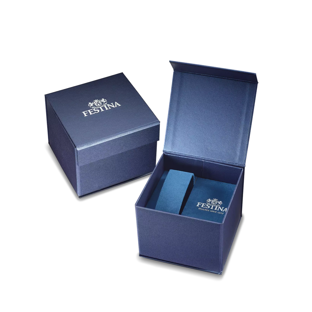 Festina F20699/2 Blue Titanium Men’s Watch with blue leather strap