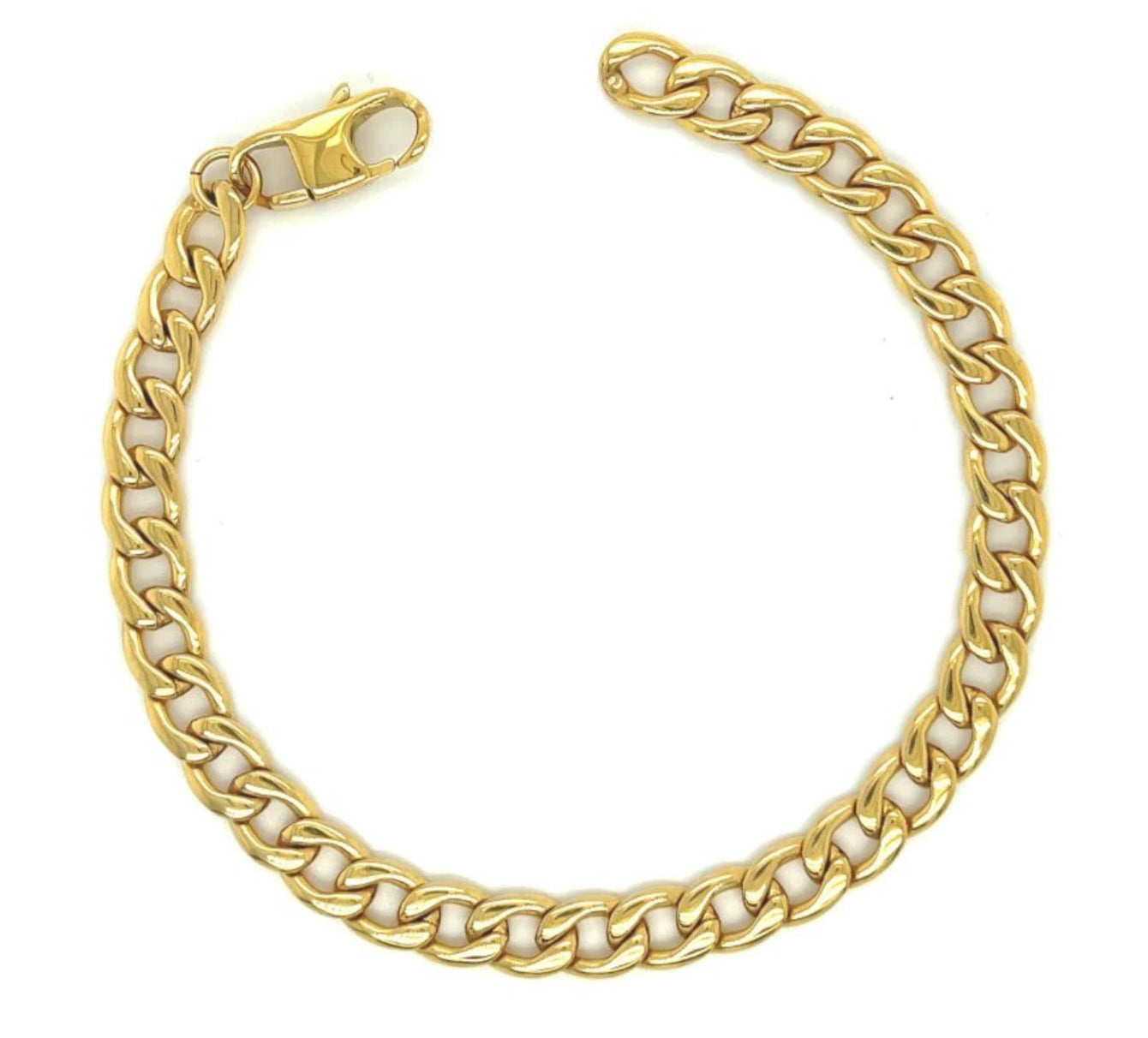 UNIQUE & CO LAB-214 Gold IP Plated Stainless Steel Men’s Bracelet