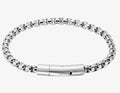 UNIQUE & CO LAB-295 Polished Stainless Steel Men’s Bracelet