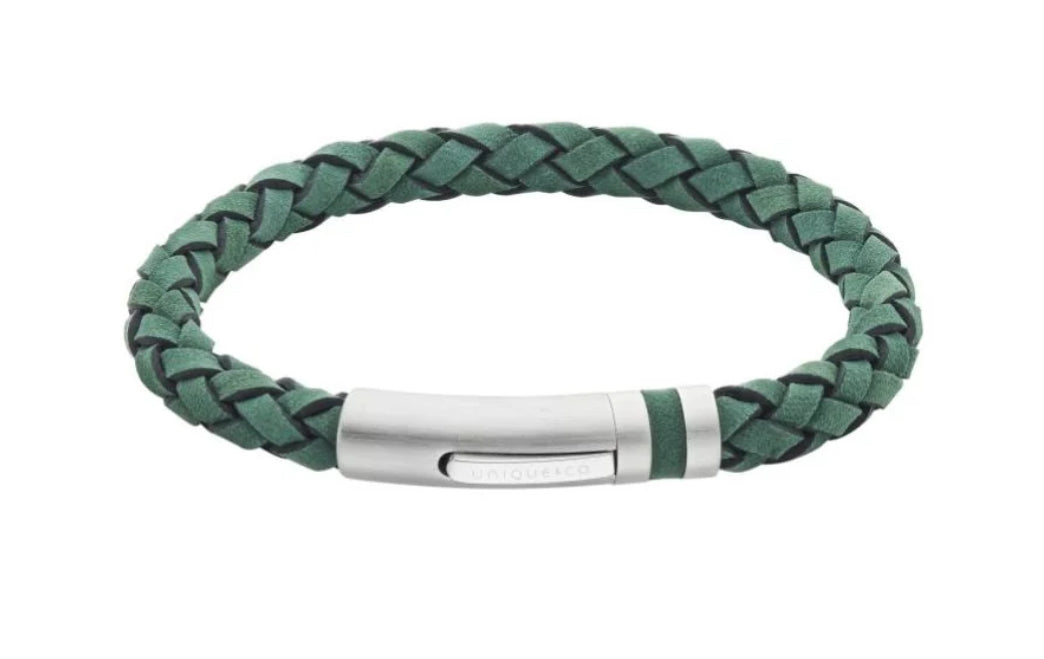 Unique & Co Green Suede Leather Bracelet - B565GS